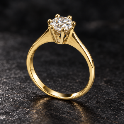 Zásnubný prsteň diamant 0,5ct