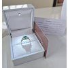 Zlatý prsteň s oválnym Smaragdom a diamantmi
