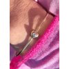 zlaty naramok srdce diamant