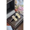 zlate manzetove gombiky s monogramom